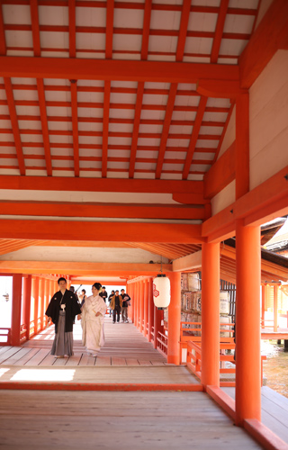 宮島 結婚式の夏景色